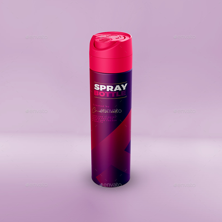 Spray Bottle Packaging Mockup, Graphics GraphicRiver